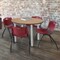 Regency Round Kee Breakroom Table W/ 4 M Stack Chairs, 36 in W, 36 in L, Noble Oak TB36RNDNOBPCM47BY - alternate 6