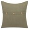 Homeroots 20" Sage Green Cotton Throw Pillow With Buttons 535247 - alternate 4