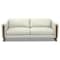 Homeroots 83" Gray Leather Wood Sofa 641139 - alternate 7