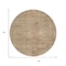 Homeroots 8' Beige And Taupe Round Aztec Washable Indoor Outdoor Area Rug 615538 - alternate 8