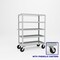 Pucel Five Shelf Extra Heavy Duty Stock Cart, 24 in W x 68 in H x 48 in D, Gray H-2448-P - alternate 1