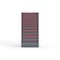 Strong Hold 13 drawer cabinet - (7x 2ft, 5x 4ft, 1x 7ft) - Red accents - Keyed Alike S3060-PPAAS-1302DS - alternate 1