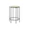 Monarch Specialties Accent Table, Round, Nightstand, Cream Stone Laminate, Black Metal, Contemporary I 3758 - alternate 2