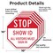 Signmission Stop Show Id All Visitors Must Sign, 10 inch X 10 inch, Aluminum Metal Signs, 5PK OC-A-5Pack-10-191 - alternate 6