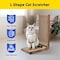 Simple Deluxe Fluffydream Cat Scratcher with Cat Toys Ball Track, Build-in Ball, L-Shaped Scratcher, Cardboard Lo PTFURNSCRATPADL01WOOD - alternate 6