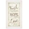 Homeroots Faith 1 White Framed Print Wall Art 405429 - alternate 1