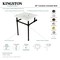 Kingston Brass 25" Ceramic Console Sink with Brass Legs, 8-Inch, 3-Hole, White/Polished Chrome KVBH25227W8B1 - alternate 3