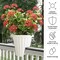 Pure Garden Railing Planter 13.5 in Round Flower Box w/ Drainage Insert 2.64-Gallon Outdoor Planter Box 50-LG1465 - alternate 9