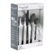 Megachef Cravat 20 Piece Flatware Utensil Set, Stainless Steel Service for 4 in Matte Black MCFW-CRAVAT-MATTEBLACK - alternate 1