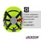 Jackson Safety Climbing Inspired Hard Hat, HDPE, 6 Point Rapid Dial, Hi-Viz Green 20906 - alternate 5