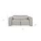 Homeroots 77in Light Gray and Brown Italian Leather Power Reclining Loveseat With Storage 720550 - alternate 10