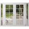Vdomdoors Front Exterior Prehung Metal-Plastic Double Doors Clear Glass / MANUX 8100 White Silk / Office Comm MANUX8100DEXD-WS-W14+72+14xH80-RH-I - alternate 1