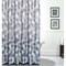 Homeroots 72" Gray And White Argyle Waffle Weave Fabric Shower Curtain and Hooks Set 484090 - alternate 3