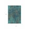 Homeroots 10' X 14' Teal Blue Navy Blue And Brown Abstract Washable Indoor Outdoor Area Rug 612369 - alternate 9