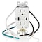 Leviton USBReceptacle, 15A, White, Thermoplastic GUAC1-W - alternate 6