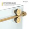 Anzzi 48in x 76in Frameless Shower Door with Sliding in Brushed Gold with Tsunami Tempered Clear Glass SD-FRLS06101BG - alternate 15