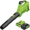 Greenworks 24V 450 CFM 110 MPH Cordless Brushless Handheld Leaf Blower with 4.0 Ah Battery & Charger 2415902 - alternate 1