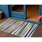 Homeroots 3' X 5' Blue Green And Copper Striped Washable Indoor Outdoor Area Rug 597367 - alternate 1