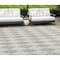 Homeroots 9' X 12' Beige Geometric Washable Indoor Outdoor Area Rug 577011 - alternate 1