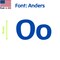 Aacc Self-Adhesive Vinyl Letter: o, Scale: 6 cm. Color: Blue Font: Anders by, 24PK AACC-Anders-lo-Blue-M6x24 - alternate 1