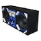 Deejay Led Loaded Box w/Two Despacito Heavy Duty 10-in Woofers One Horn and w/Two Bullet Tweeters BLUE TBH10BLUE - alternate 7