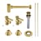 Kingston Brass Plumbing Sink Trim Kit with Bottle Trap and Drain, Brushed Brass CC53307DLVKB30 - alternate 1