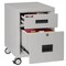 Fireking 1-Hr Fire rated, Mobile Pedestal, Ltr/Lgl file Drawer Platinum 2M1822-1PL - alternate 4