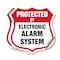 Signmission Security Alarm Shield Sign Protected By, 12 inch X 12 inch, Vinyl Decal, 2PK SHI-D-2PACK-12-460 - alternate 1