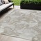 Homeroots 5' X 8' Taupe And Brown Abstract Washable Indoor Outdoor Area Rug 609583 - alternate 1