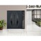 Vdomdoors Steel Double Doors Deux 6501 Anthracite Sidelight Exterior Window Stainless Inserts Single Modern P DEUX6501DEXD-BLK-RH-W72+16 x H80 - alternate 7