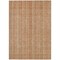 Homeroots 5' X 8' Rust Beige And Linen Striped Washable Indoor Outdoor Area Rug 616407 - alternate 7