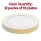 Smarty Had A Party 10.25" Clear with Gold Edge Rim Plastic Dinner Plates, 120PK 110CLG-CASE - alternate 8