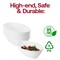 Smarty Had A Party 2 qt. White Oval Plastic Serving Bowls (24 Bowls), 24PK 6912-CASE - alternate 9