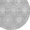 Homeroots 8' Gray And Silver Round Medallion Washable Indoor Outdoor Area Rug 587736 - alternate 7