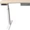 Homeroots Adjustable Height Oak and White Metal And Wood Hi Low Sit Or Stand Desk 558231 - alternate 8