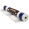 Xpose Safety 13ft x 100ft Scaffold Sheeting, Fire Retardant, White w/Blue Reinforced Eyelet Bands SSFR-13100-X - alternate 1