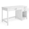 Martha Stewart Hutton Shaker Style Home Office Desk w/2 Side Drawers in White w/Polished Brass Hardware ZG-ZP-11-WH-GLD-MS - alternate 1
