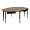 Regency I-Promise Student Classroom Desk W/ Book Storage, 60 in W X Wood, Metal, Noble Oak IP2SD2BX6024NO - alternate 8