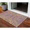 Homeroots 3' X 5' Purple And Copper Animal Print Washable Indoor Outdoor Area Rug 600702 - alternate 1