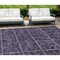 Homeroots 9' X 12' Purple Plum And Charcoal Medallion Washable Indoor Outdoor Area Rug 589312 - alternate 1