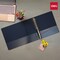 Deli Std Duty View Binder 3in, Letter, D-Ring, PVC-Free, Navy, 6PK CF570-DB - alternate 4