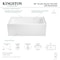 Kingston Brass 60" Acrylic Rectangular 3-Wall Alcove Tub, Left Hand Drain Hole, Glossy White VTAP6032L22 - alternate 5