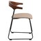 Leisuremod Lyra Collection Modern Chair in Dark Wood back and Taupe Seat, 2PK LCAS-41DTP2 - alternate 10
