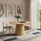 Homeroots 52" Brown Solid Wood Pedestal Base Round Top Dining Table 721010 - alternate 5