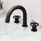 Vigo Wythe Two Handle Three-Hole Widespread Bathroom Faucet in Matte Black VG01306MB - alternate 7