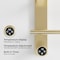 Edendirect 4-Bars Stainless Steel Wall Mounted Electric Towel Warmer Drying Rack Towel Heater in Gold ZR-EB04BG003 - alternate 7