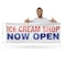 Signmission Ice Cream Shop Now Open, 36 Inch x 96 Inch, Vinyl Banner B-96-30704 - alternate 5
