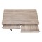 Homeroots 47" Taupe and Black Wood and Metal H-Shape Computer Desk With Two Drawers 489875 - alternate 1
