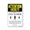 Signmission PSA Attention Faculty Practice Social Distancing 14in X 10in Wall Graphic, OS-NS-RD-1014-25410 OS-NS-RD-1014-25410 - alternate 1