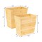 Happimess Zennie Rustic Minimalist Handcrafted Bamboo 1.6-Gal Tapered Stackable Rectangular Wastebasket, 2PK HPM1500A-SET2 - alternate 5